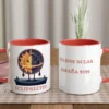 roja Taza de cerámica de colores
