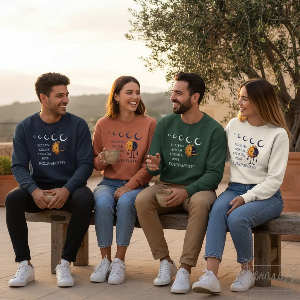 Sudadera cuello redondo unisex